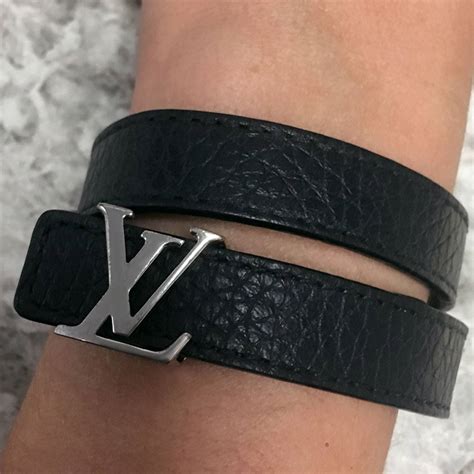 lv bracelet silver|louis vuitton leather bracelet.